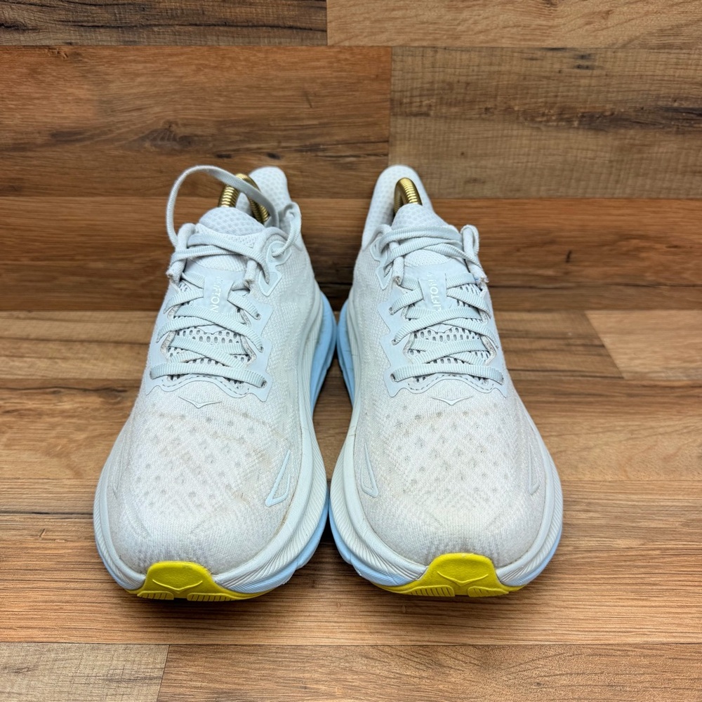 Hoka One Women's size 9 Clifton 9 Nimbus Cloud Ice Water White Running Shoes - Picture 3 of 9